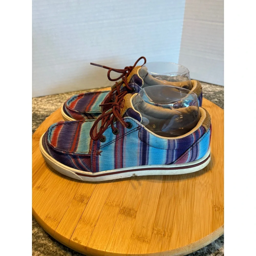 Twisted X Men's‎ Serape Canvas Casual Shoes Loafers Boat Deck Size M